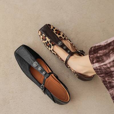 CHIKO Adalgisa Square Toe Block Heels T-Strap Shoes