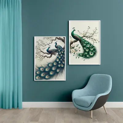 Peacock Elegance on Display