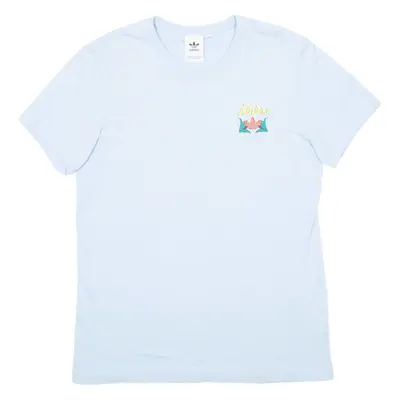 ADIDAS Mens T-Shirt Blue L