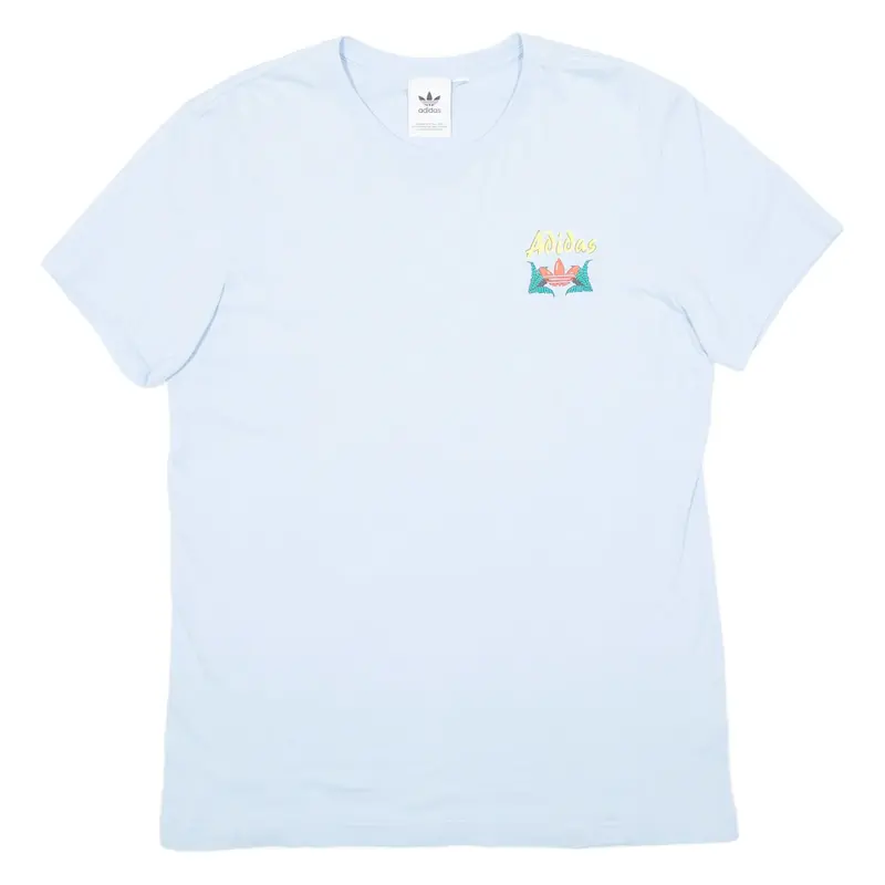 ADIDAS Mens T-Shirt Blue L