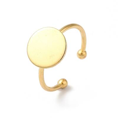 Adjustable 304 Stainless Steel Finger Rings Components