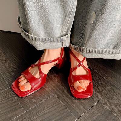 CHIKO Kalil Open Toe Block Heels Heeled Sandals