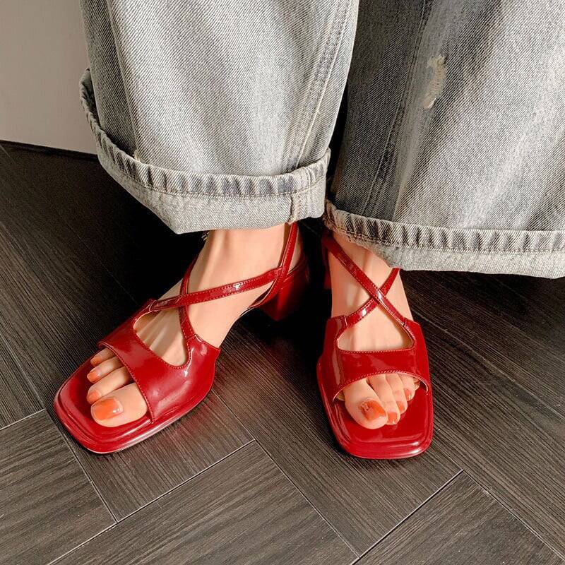 CHIKO Kalil Open Toe Block Heels Heeled Sandals