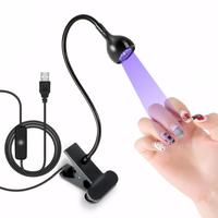 LED Nail Manicure Dryer Curing Light, Nail Lamp with Clamp, Professional Nail Art Tool for Home & Salon Use