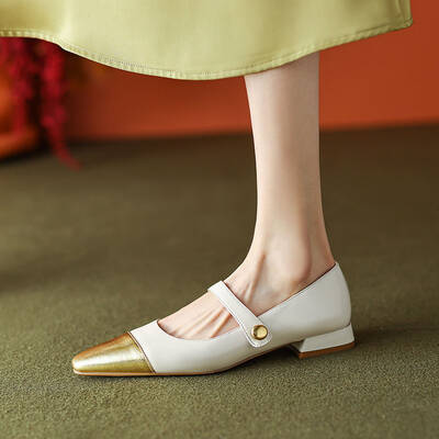 CHIKO Brooklin Square Toe Block Heels Mary Jane Shoes