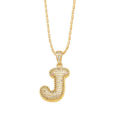 Brass Micro Pave Cubic Zirconia Pendant Necklaces