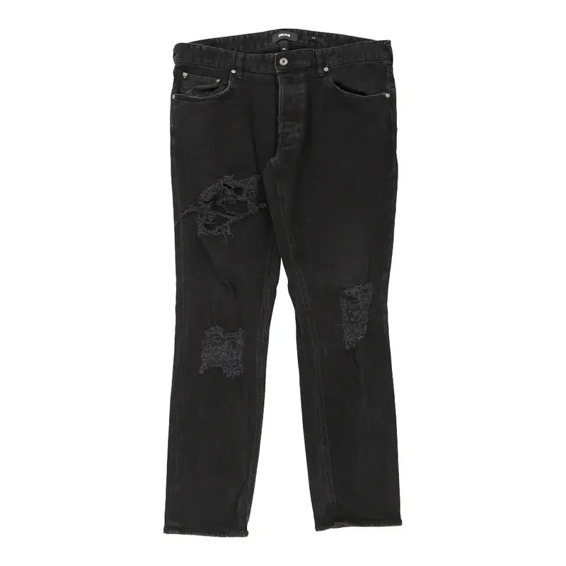 Just Cavalli Slim Jeans - 36W 31L Black Cotton