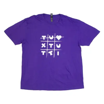 GILDAN Womens T-Shirt Purple XL