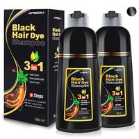 MEIDU 3 in 1 Hair Dye Shampoo - Can cover gray hairs,Contains Ginseng Extract, Herbal Ingredients, Natural Haircoloring, blac...