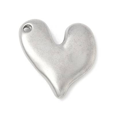 304 Stainless Steel Heart Pendants