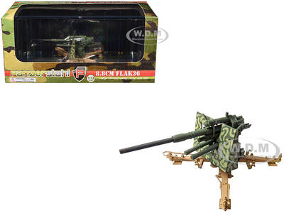 8.8cm Flak36 Gun FlaRgt. Hermann Goring Sicily (1943) German Army 1/72 Diecast Model by Panzerstahl