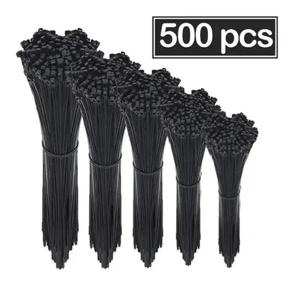 Zip Ties, 500pcs/pack Cable Ties, Heavy Duty Plastic Wire Ties, Multi-purpose Straps for Summer