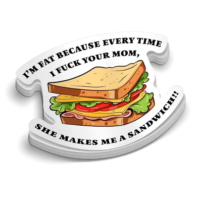 Sandwich Hard Hat Decal
