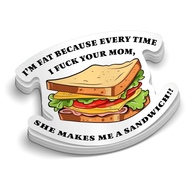 Sandwich Hard Hat Decal
