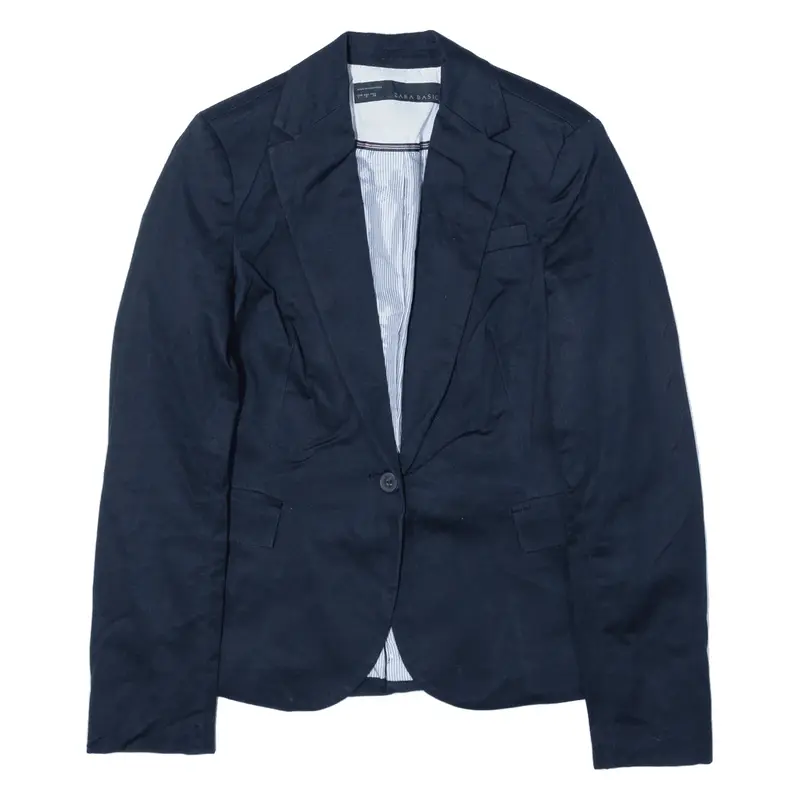 ZARA Blazer Jacket Blue Womens S