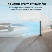 NOT AC --Tower Fan for Home, Standing Fan 80° Oscillating Bladeless Fan with Remote, 7H Timer, 4 Speeds, 3 Modes