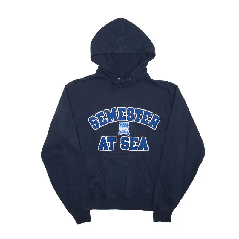 GEAR FOR SPORT Semester At Sea USA Hoodie Blue Pullover Mens XS