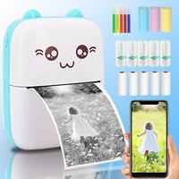 Modern Mini Thermal Printer, 1 Set Portable Rechargeable Photo Thermal Printer, Portable Handheld Printer, Thermal Printers, ...