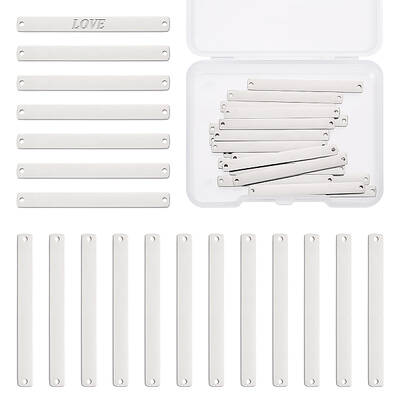 20Pcs 304 Stainless Steel Connector Charms