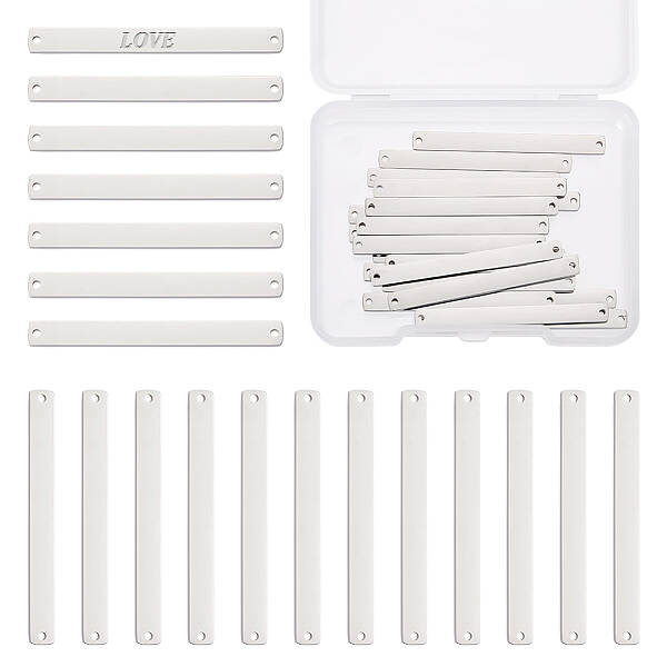 20Pcs 304 Stainless Steel Connector Charms