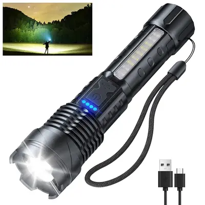 【Spring Must-Have】Tuffenough Strong Flashlight High Lumens Rechargeable 1Pack/2 Pack, Super Bright Led Flashlights with 7...