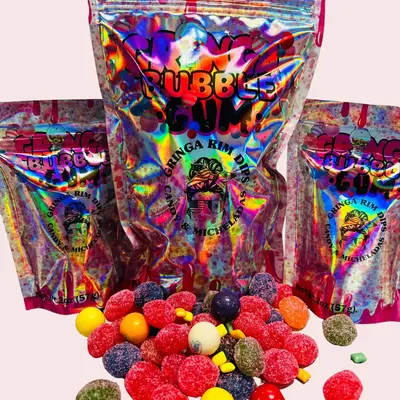 Gringas BubbleGum Gushies - Soft and Sweet Snack Candy Bonbon Candies Nata Candies Nata