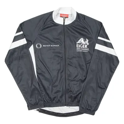 JACKAROO Cycling Mens Jersey Black Long Sleeve Full Zip M