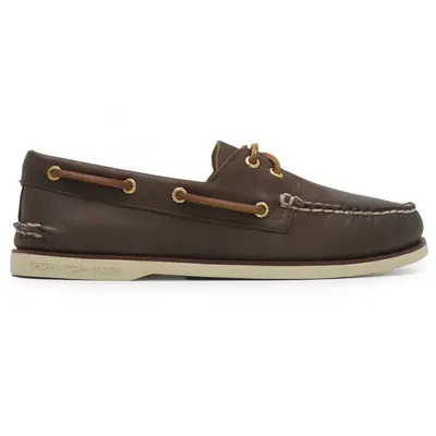 Sperry Gold Authentic Original 2-Eye Full Grain Leather Men's Boat Shoes - Brown Brun - Size:US 8.5 Men