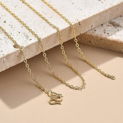 Brass Cable Chain Necklaces for Men Women
