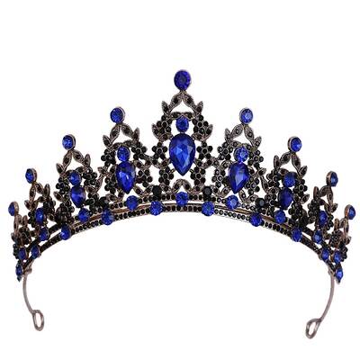 Alloy Rhinestone Crown Hair Bands