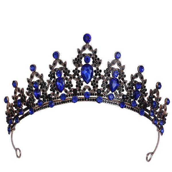 Alloy Rhinestone Crown Hair Bands