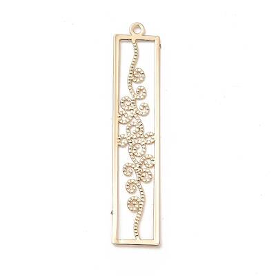 Rack Plating Brass Filigree Pendants