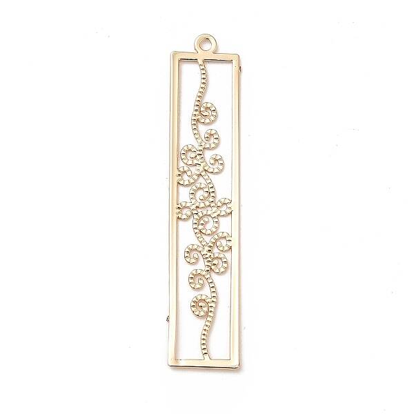 Rack Plating Brass Filigree Pendants
