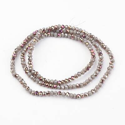 Electroplate Glass Bead Strands