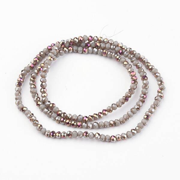 Electroplate Glass Bead Strands