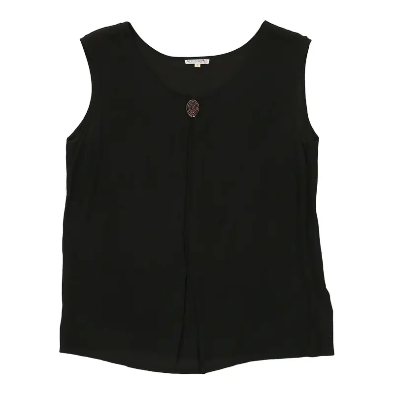 Adorable Top - Large Black Silk Blend
