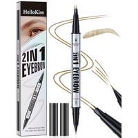 2 in 1 Eyebrow Pencil, 1 Count Long Lasting Eyebrow Pen, Brow Styling Brush, Eye Brow Makeup Tool, Makeup Accessories, Eyebro...