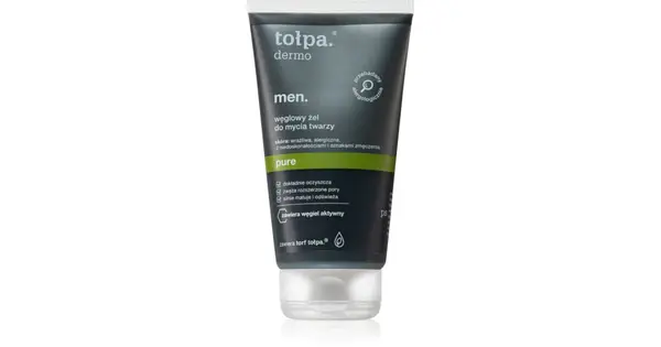Tołpa Dermo Uomo Pure Facial Cleansing Gel with Activated Charcoal 150ml