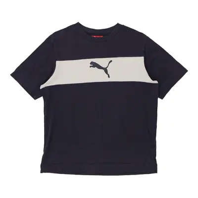 Puma T-Shirt - Medium Navy Cotton