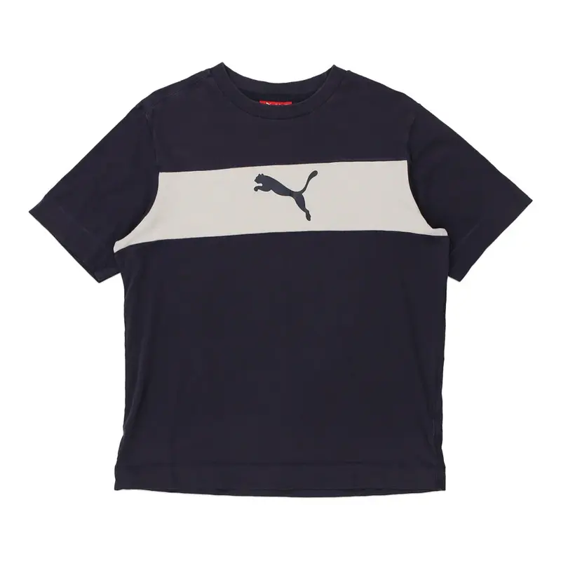 Puma T-Shirt - Medium Navy Cotton