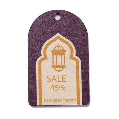 Ramadan Theme Wood Pendants