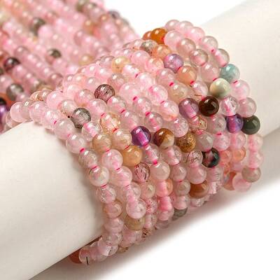 Natural Rutilated Quartz Beads Strands