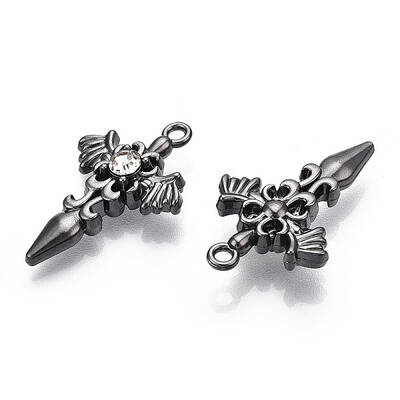 Alloy with Rhinestone Pendants