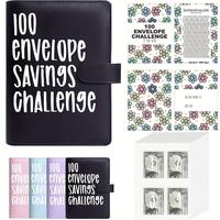 100 Envelope Saving Challenged Binder, Budget Binder, Money Saving Challenge Book, Saving Challenge Notebook, Money Organizer...