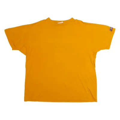 CHIEMSEE ACTIVEWEAR Mens T-Shirt Orange 90s Crew Neck L