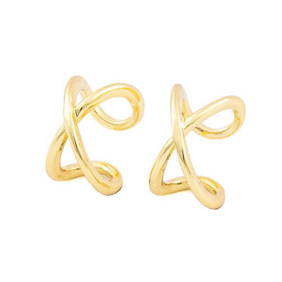 Rack Plating Brass Cuff Earrings for Women