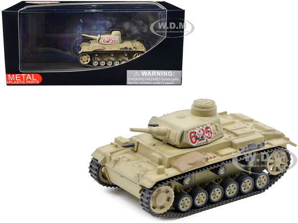 German Sd. Kfz. 141 PzKpfw III Ausf. G Medium Tank - Deutsches Afrika Korps North Africa 1941 1/72 Diecast Model by Panzerkam...