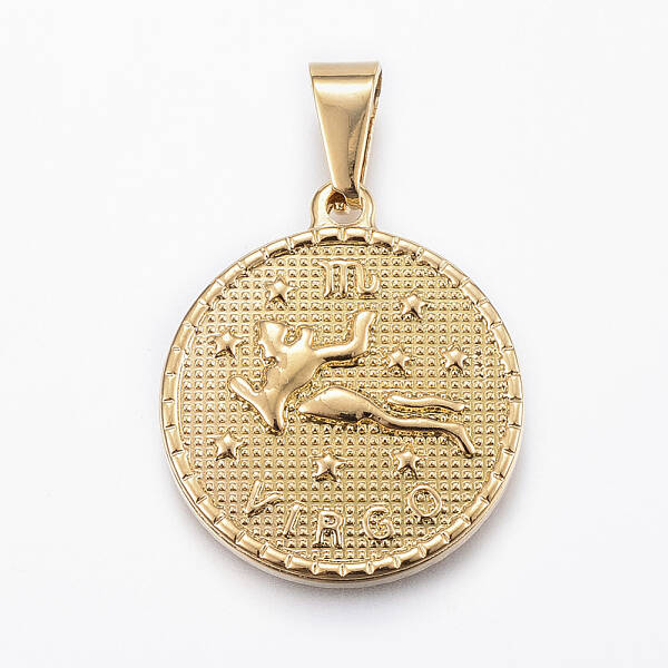 Real 18K Gold Plated 304 Stainless Steel Pendants