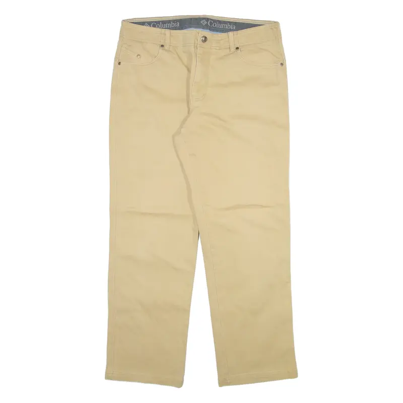 COLUMBIA Mens Trousers Beige Regular Straight W36 L30