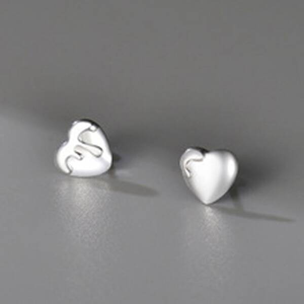 S999 Fine Silver Stud Earrings for Women